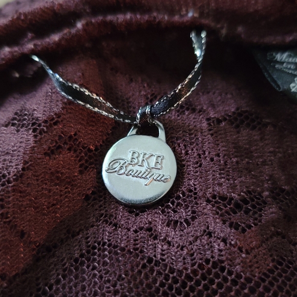 BKE lace brown long sleeve top - Picture 6 of 6